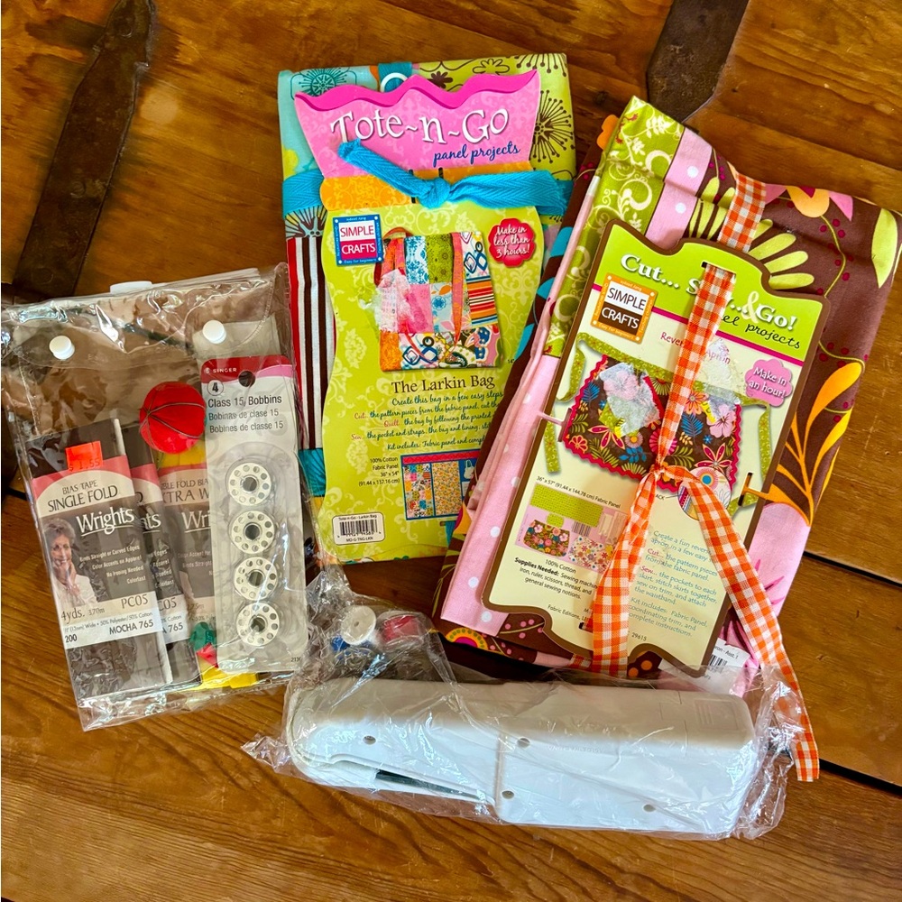 Sewing Party! Tote Bag, Apron and fixings to Sew Them